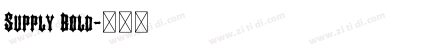 Supply Bold字体转换